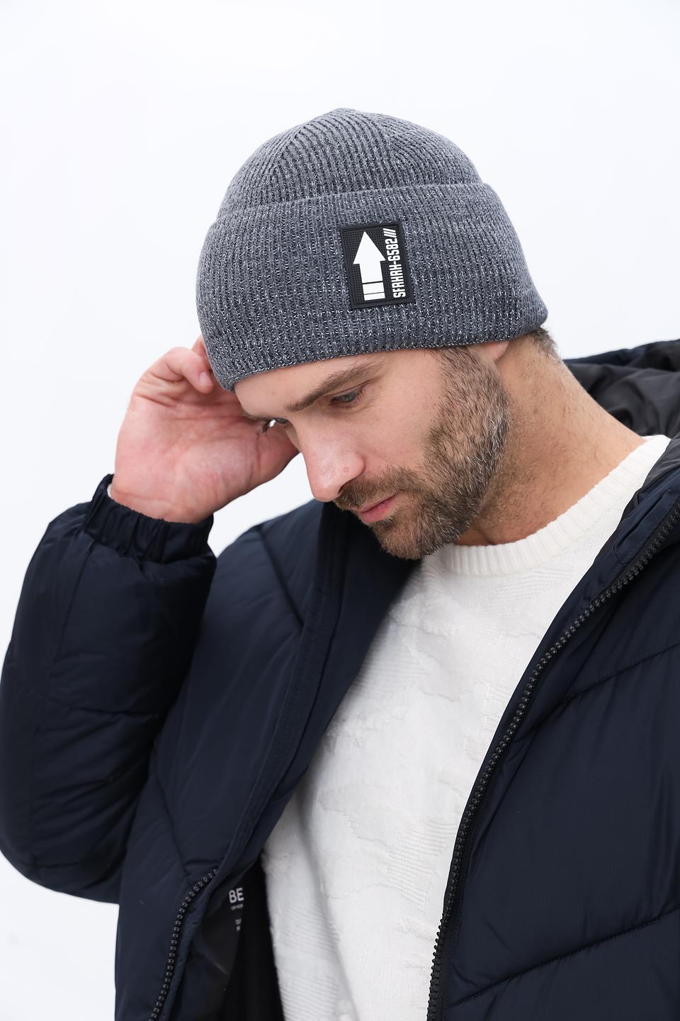 Шапка Marhatter мужская серая