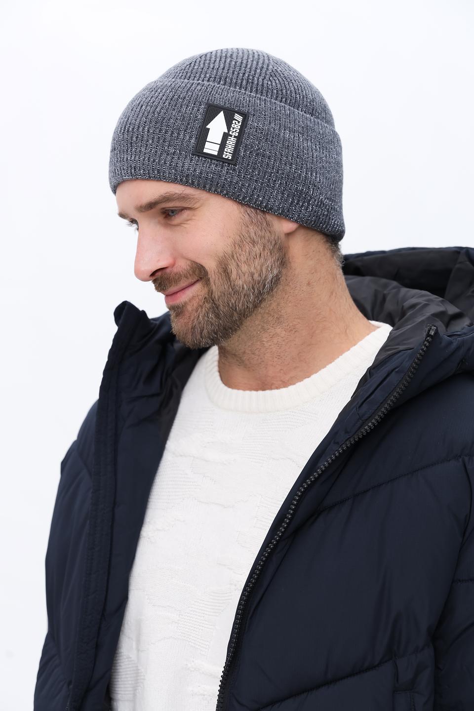 Шапка Marhatter мужская серая