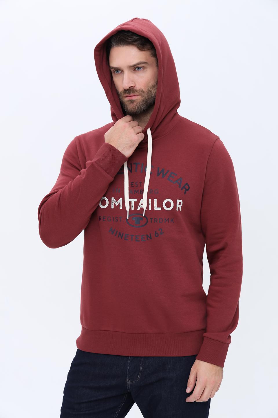 Толстовка Tom Tailor бордовая