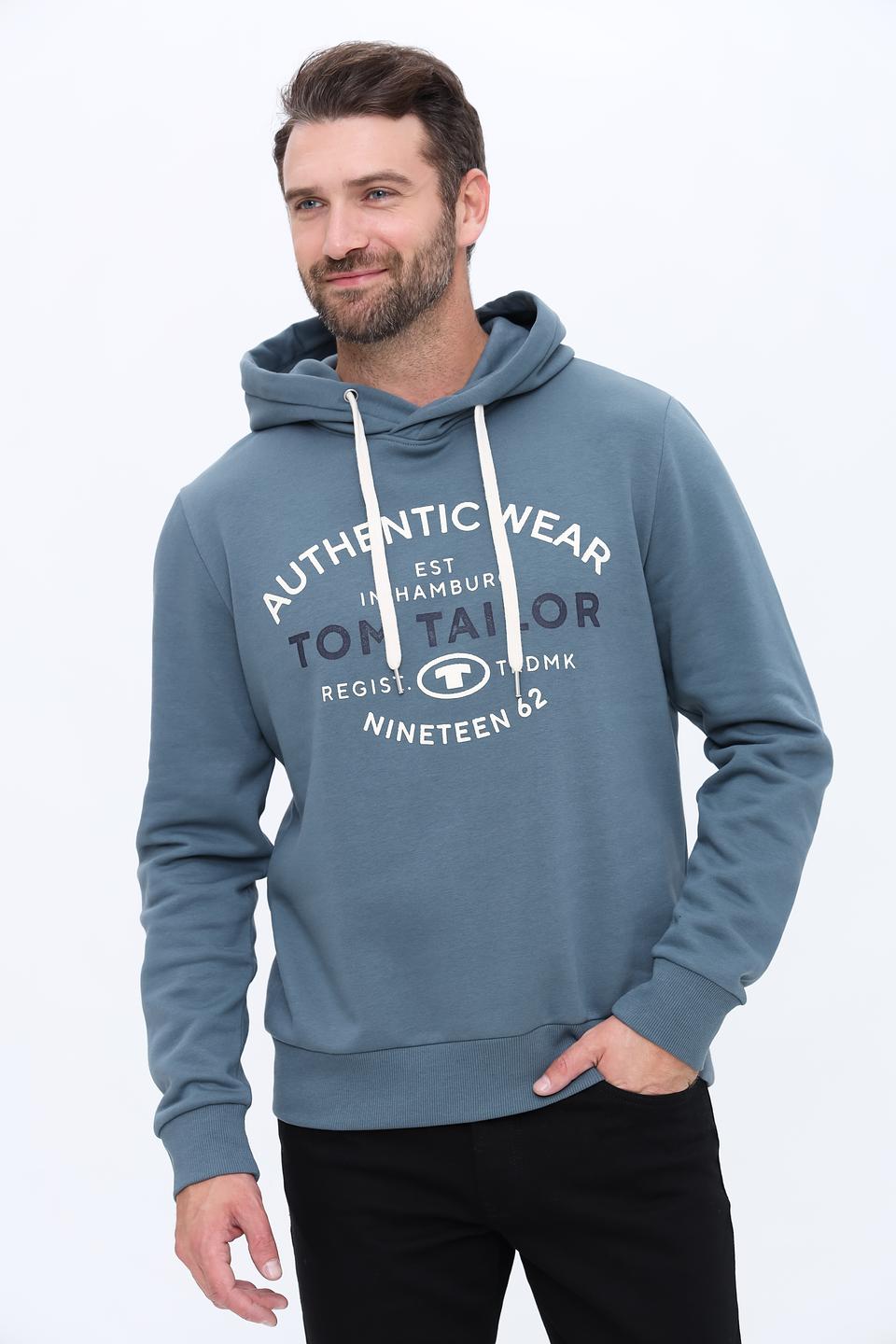 Толстовка Tom Tailor Authentic Wear серая