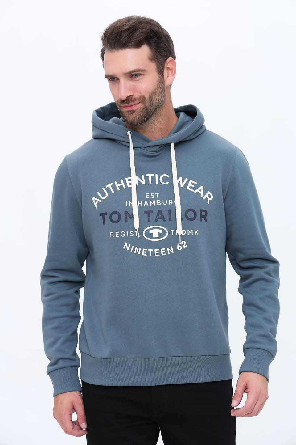 Толстовка Tom Tailor Authentic Wear серая