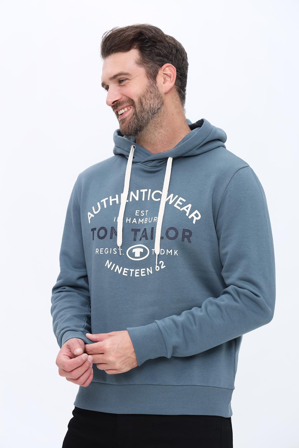 Толстовка Tom Tailor Authentic Wear серая