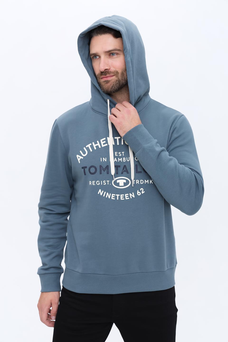 Толстовка Tom Tailor Authentic Wear серая