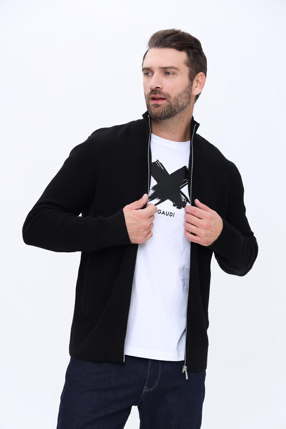 Кардиган Tom Tailor чёрный на молнии