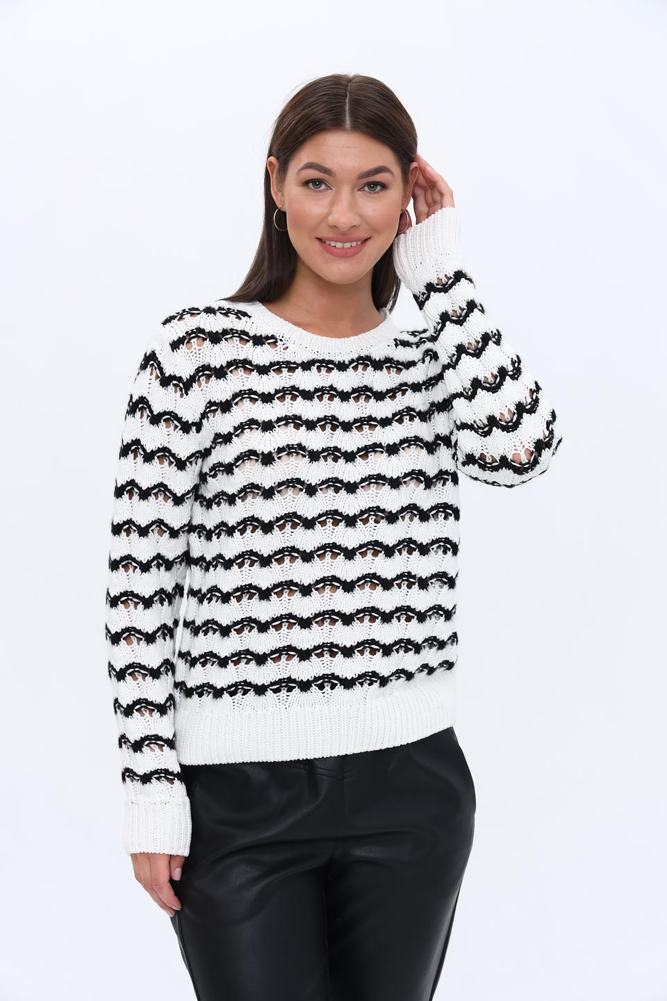 Пуловер More and More в полоску