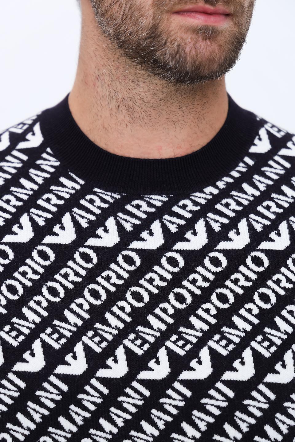 Джемпер Emporio Armani логотип чёрный