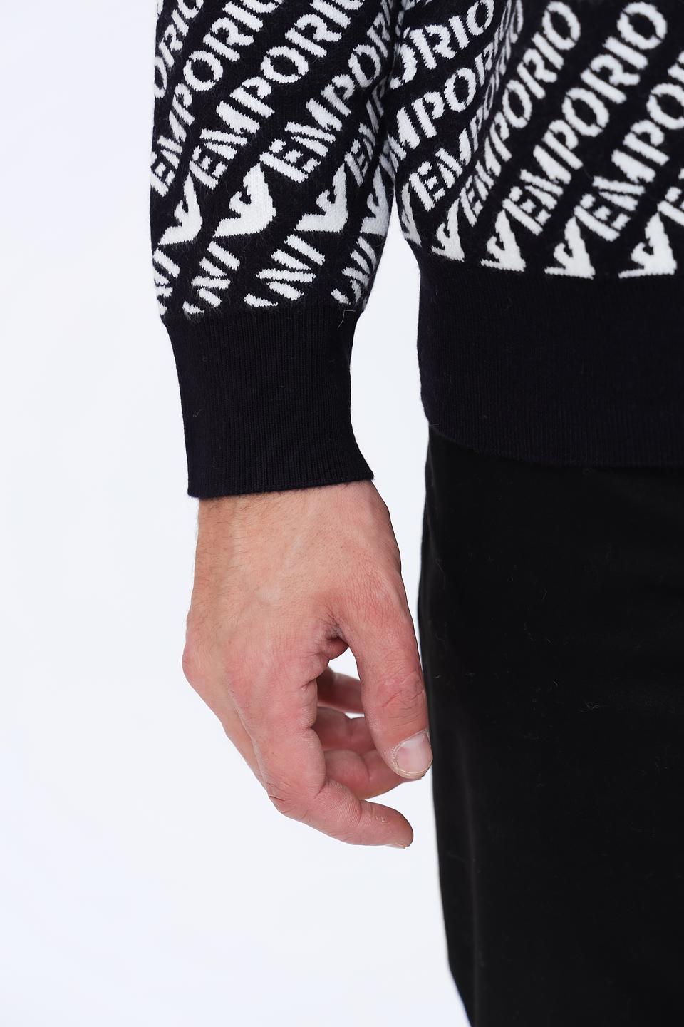 Джемпер Emporio Armani логотип чёрный