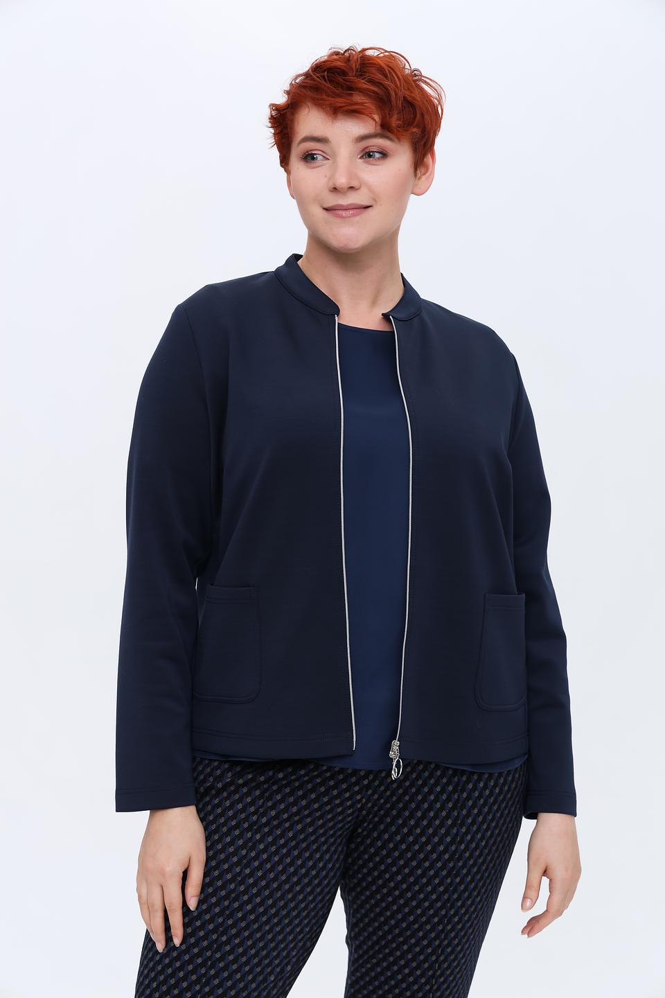 Жакет Frank Walder приталенный синий