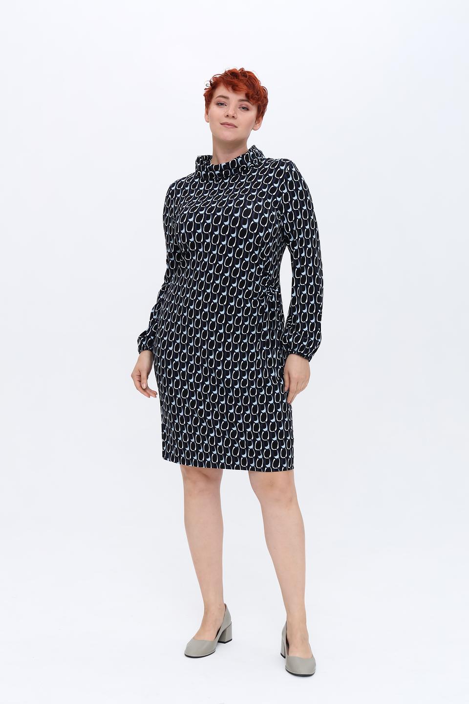 Платье Erfo с принтом в полоску