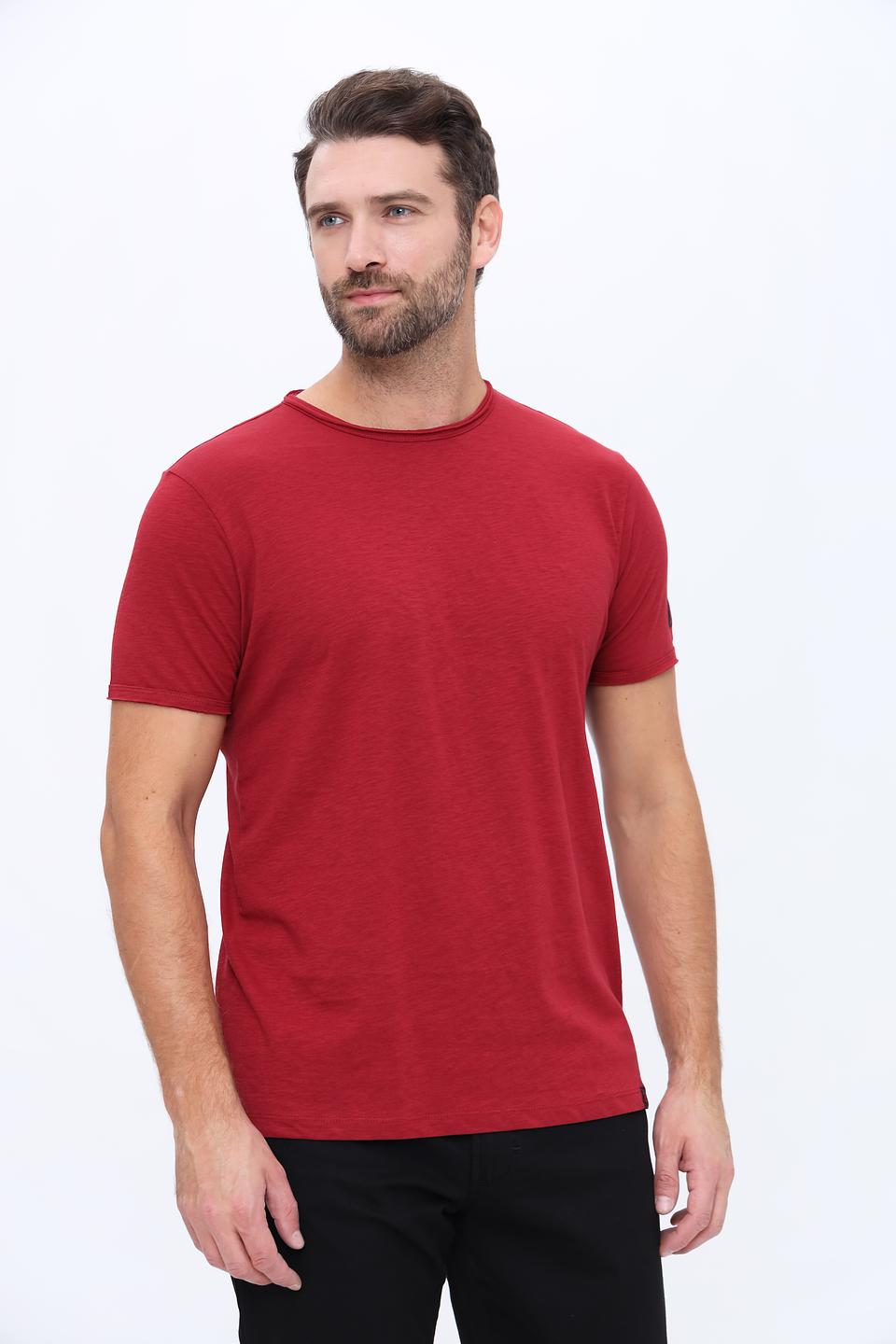 Футболка Time Zone бордовая