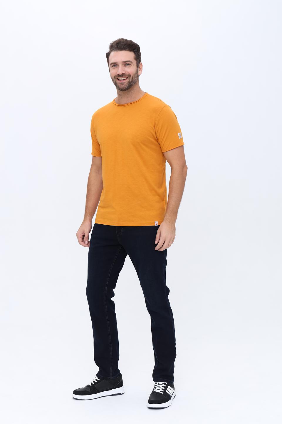 Футболка Time Zone горчичная