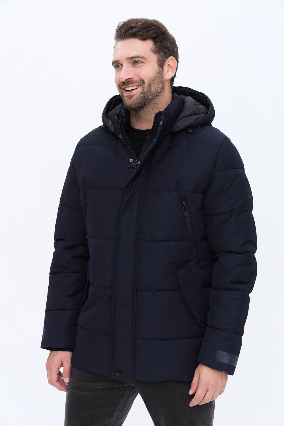 Куртка New Canadian стеганая тёмно-синяя