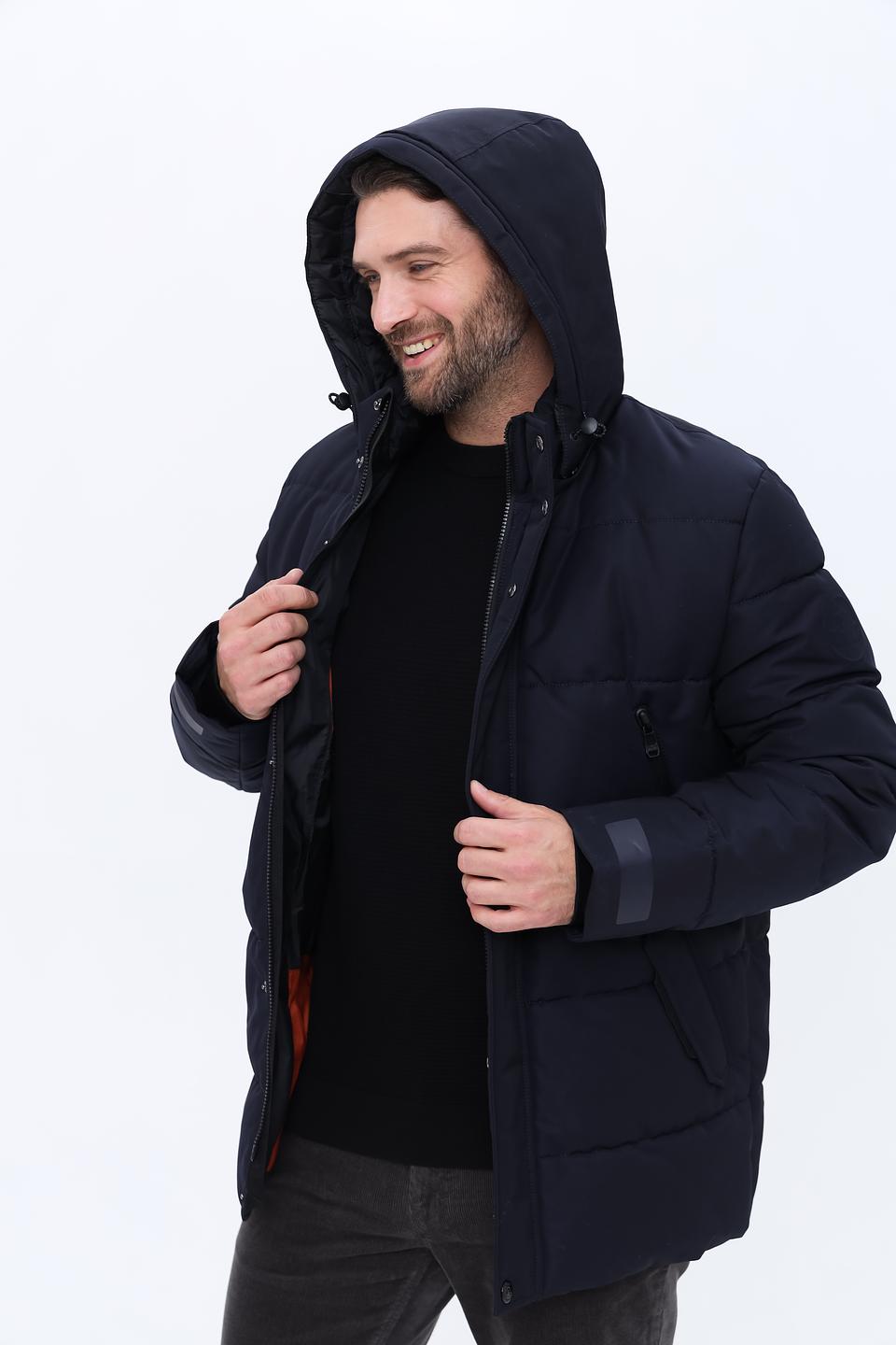 Куртка New Canadian стеганая тёмно-синяя