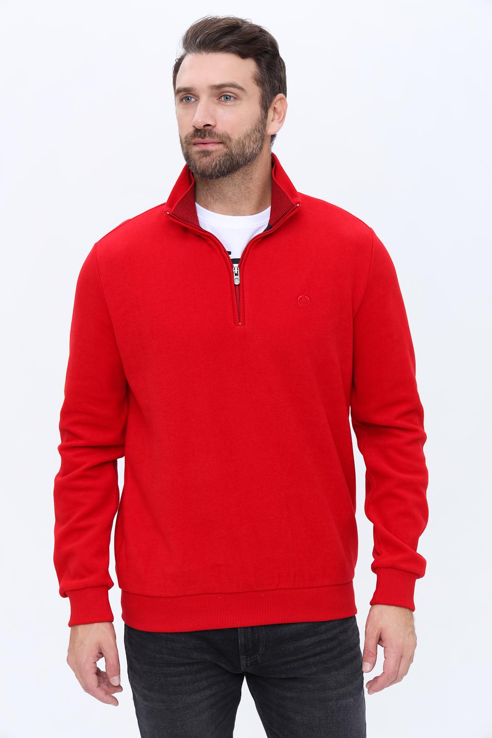 Джемпер Claudio Campione красный с молнией