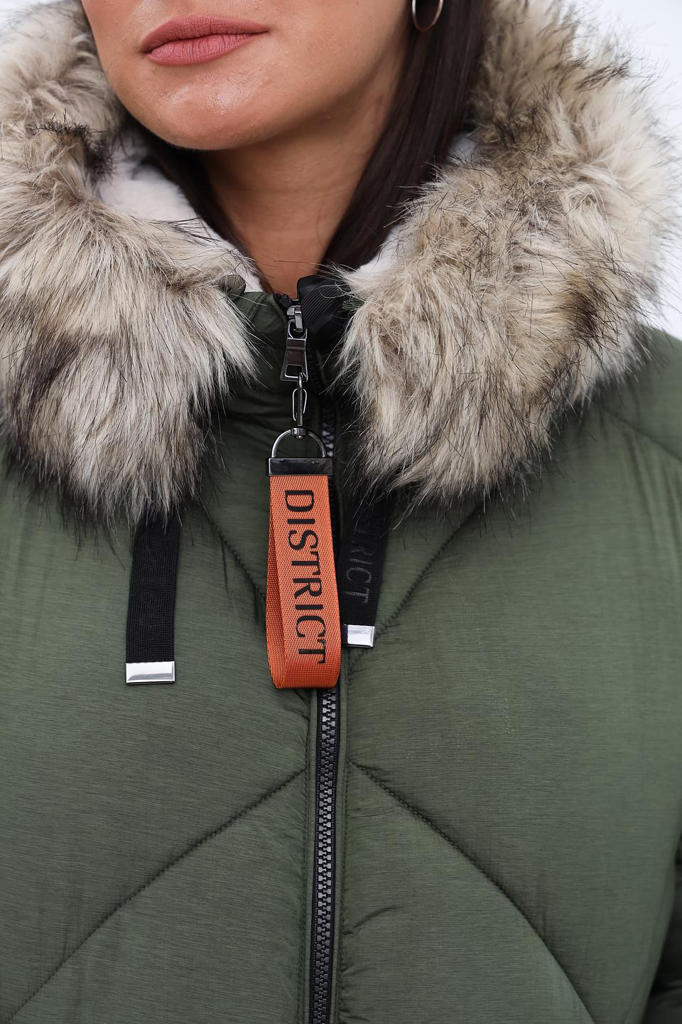 Куртка District стеганая хаки