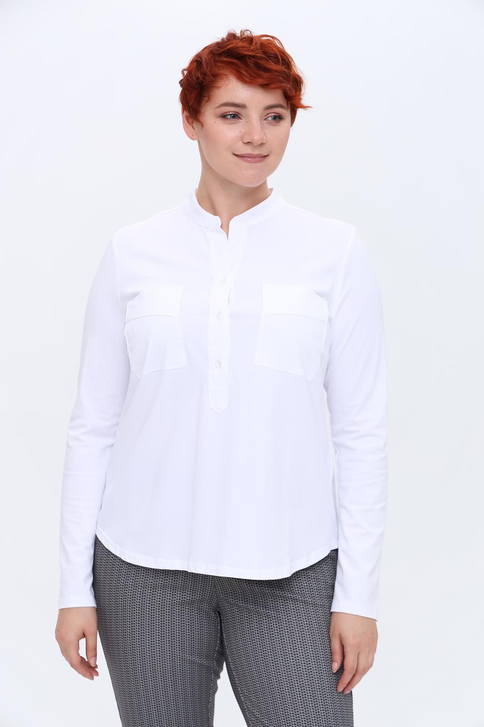 Блуза You Just White с карманами