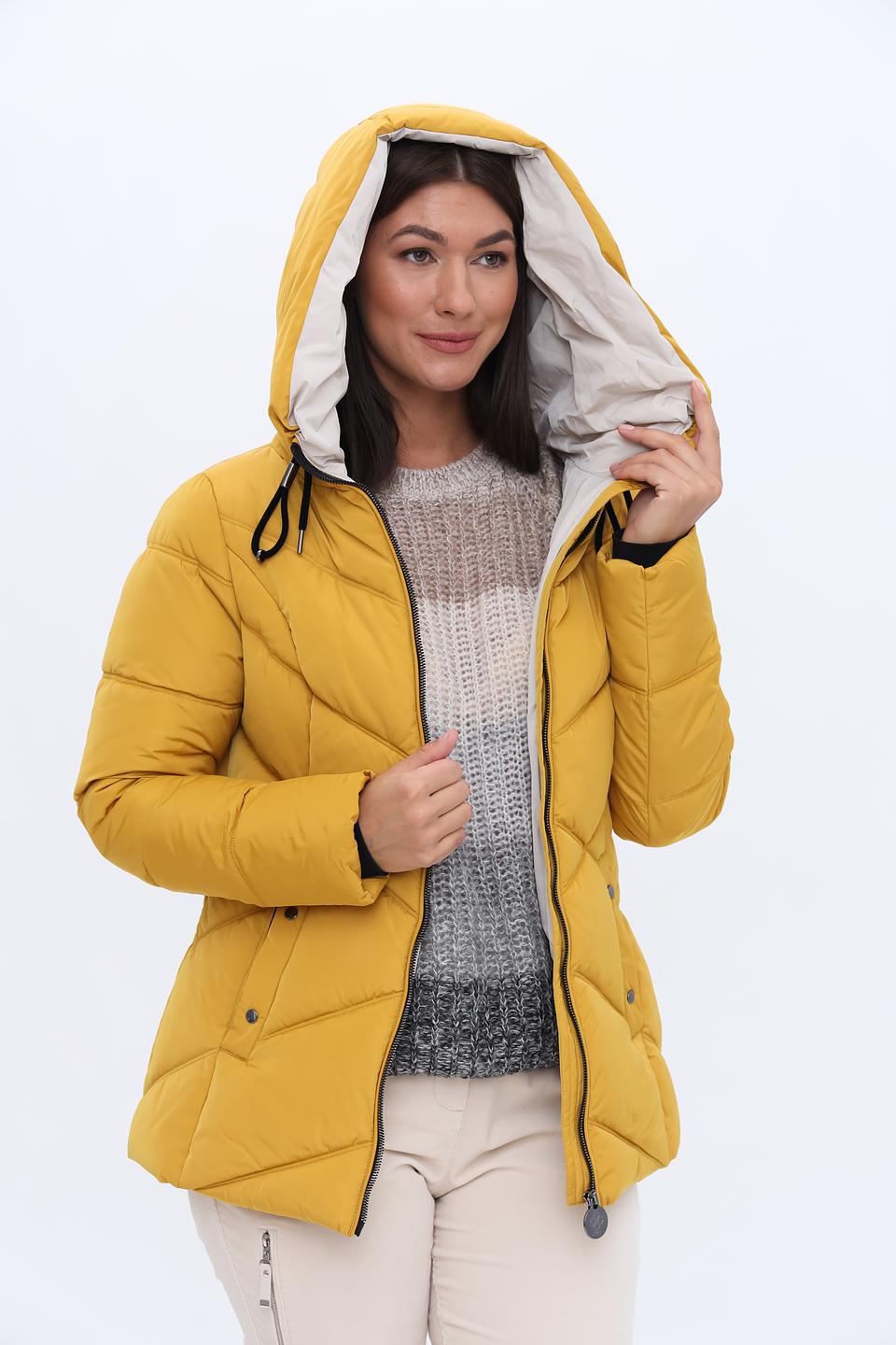 Куртка District стеганая горчичная