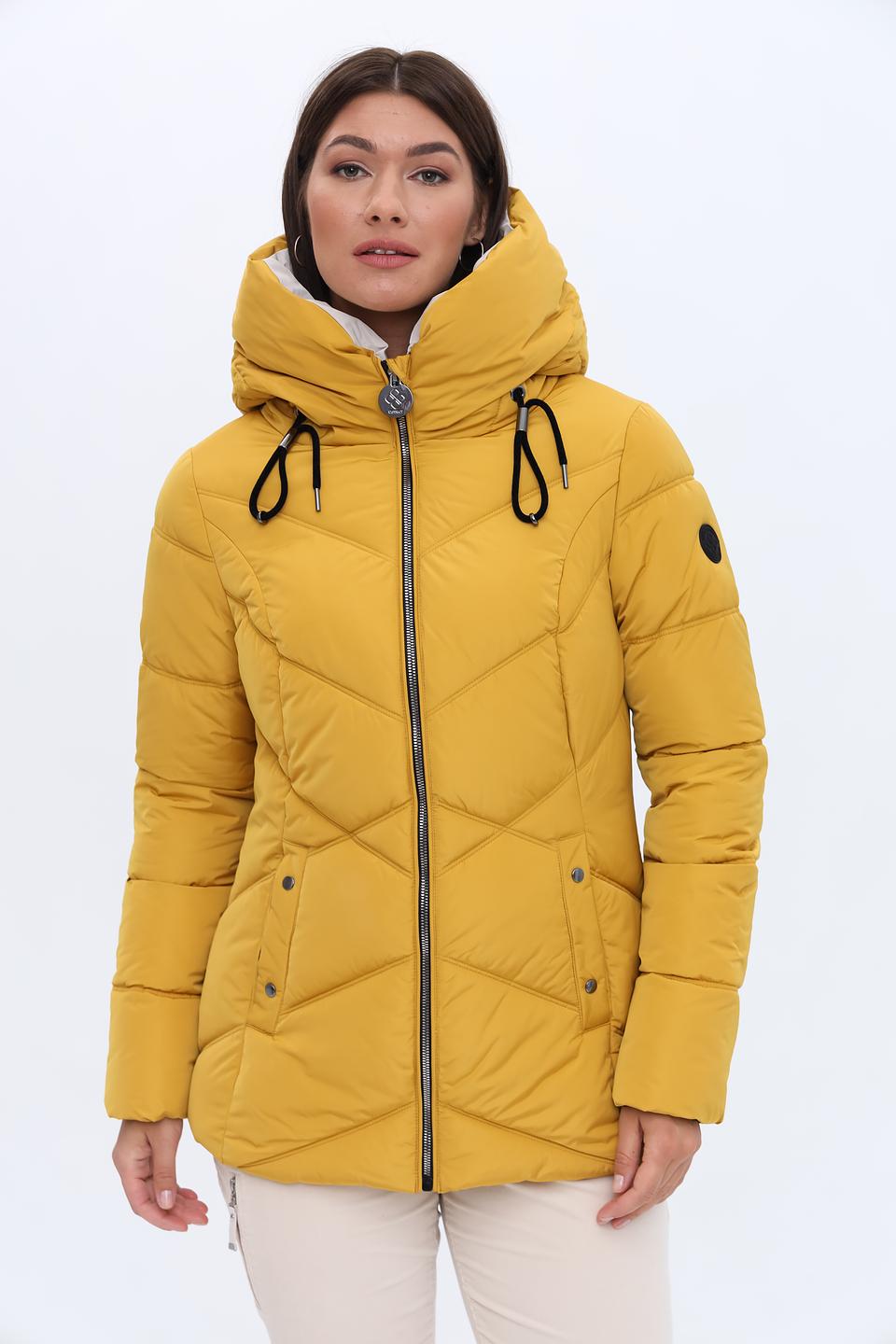 Куртка District стеганая горчичная