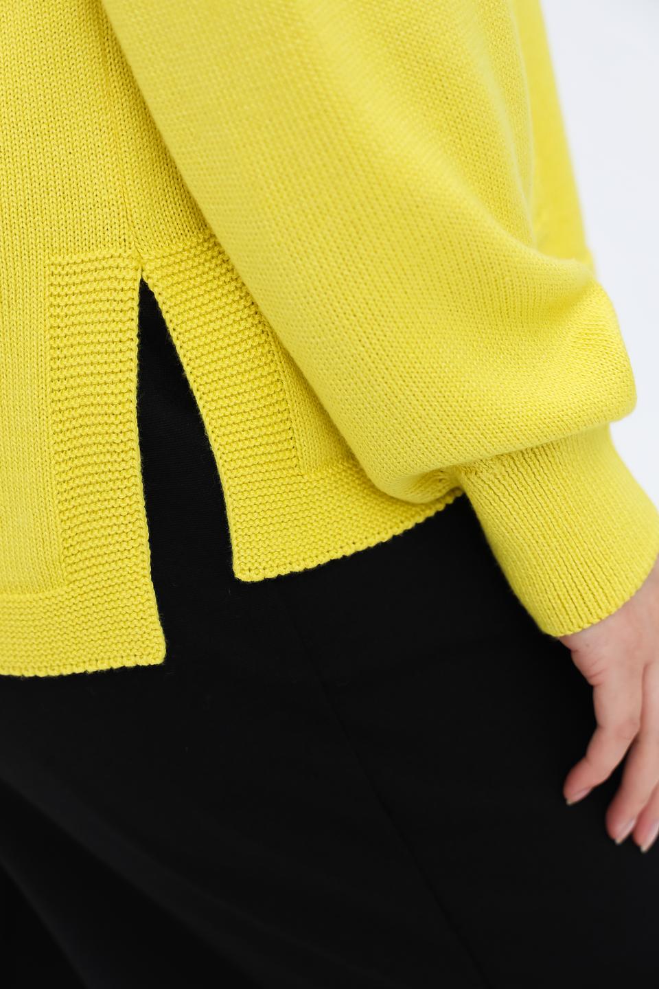 Пуловер Frapp с карманом жёлтый