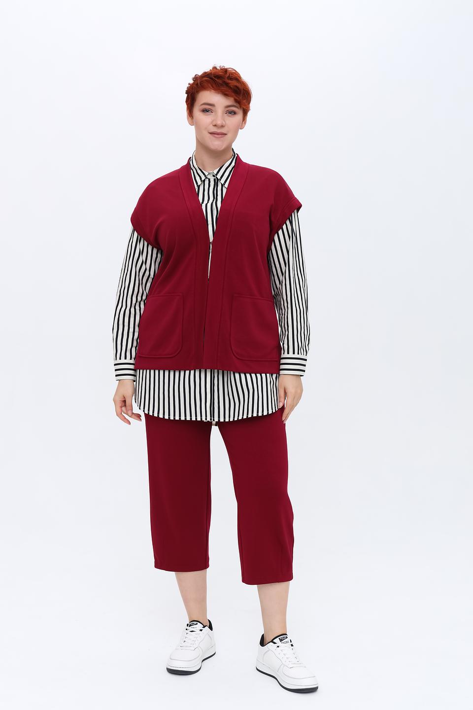 Жилет Rabe collection бордовый