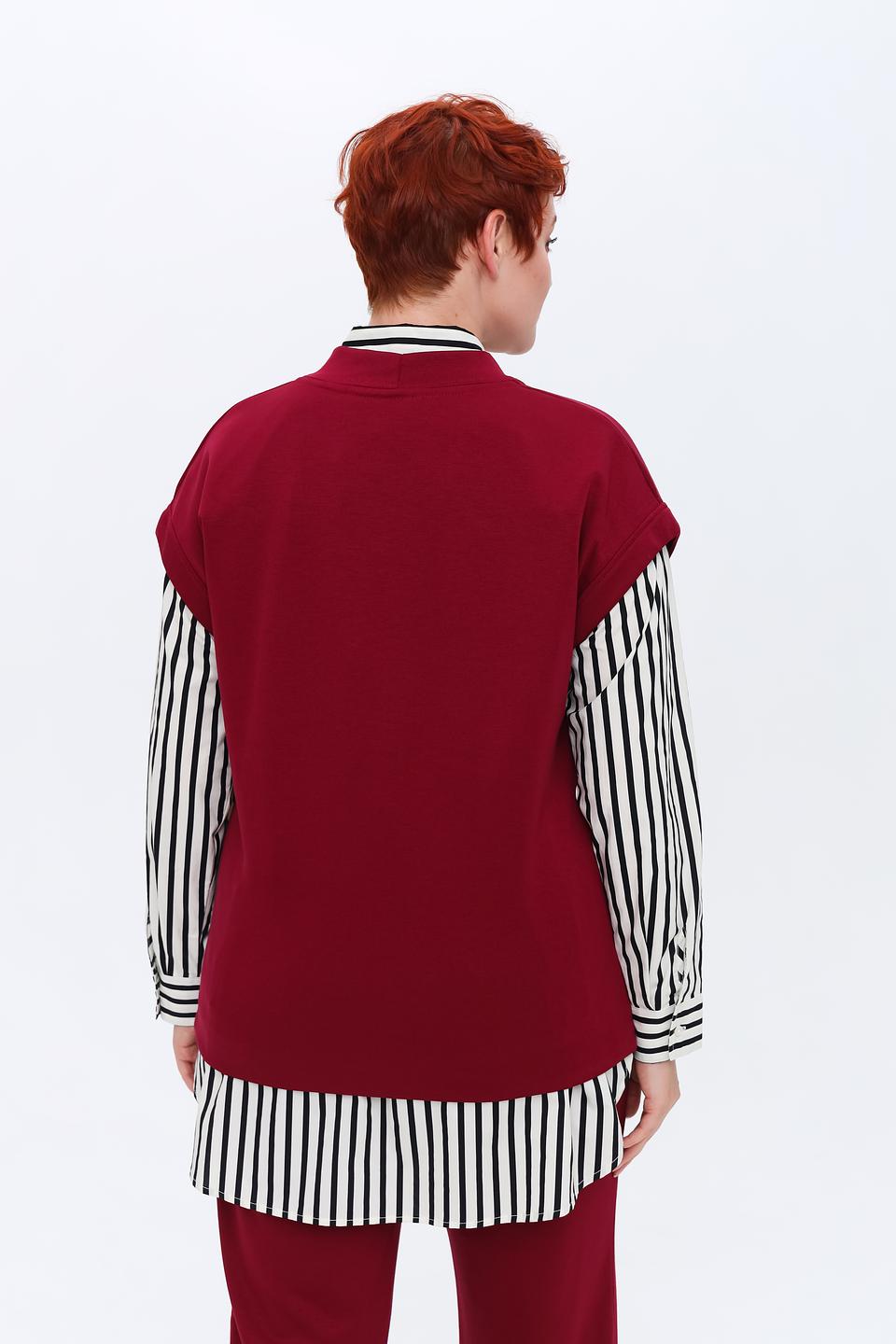 Жилет Rabe collection бордовый