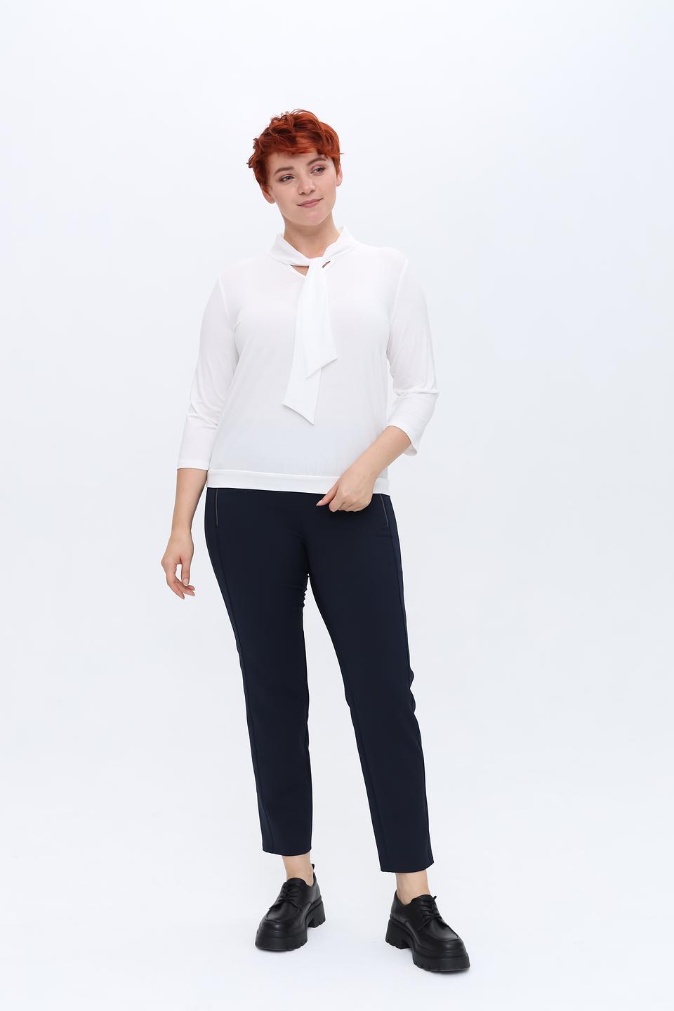 Брюки Frank Walder с молниями темно-синие