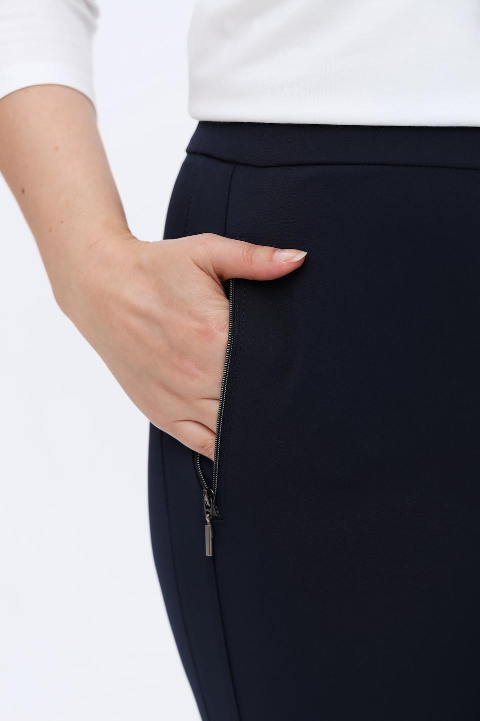 Брюки Frank Walder с молниями темно-синие