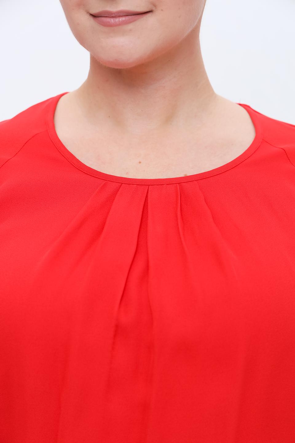 Блуза Frank Walder красная с драпировкой