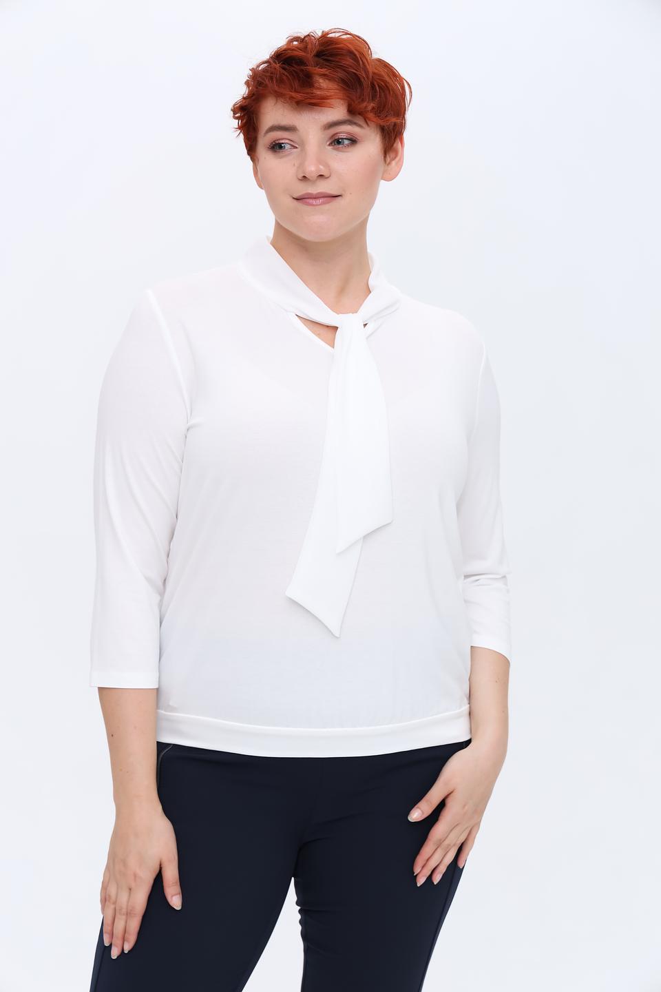 Блуза Frank Walder с завязкой белая