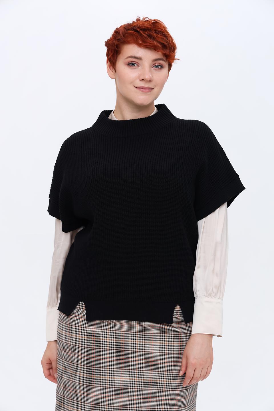 Пуловер Taifun чёрный без рукавов