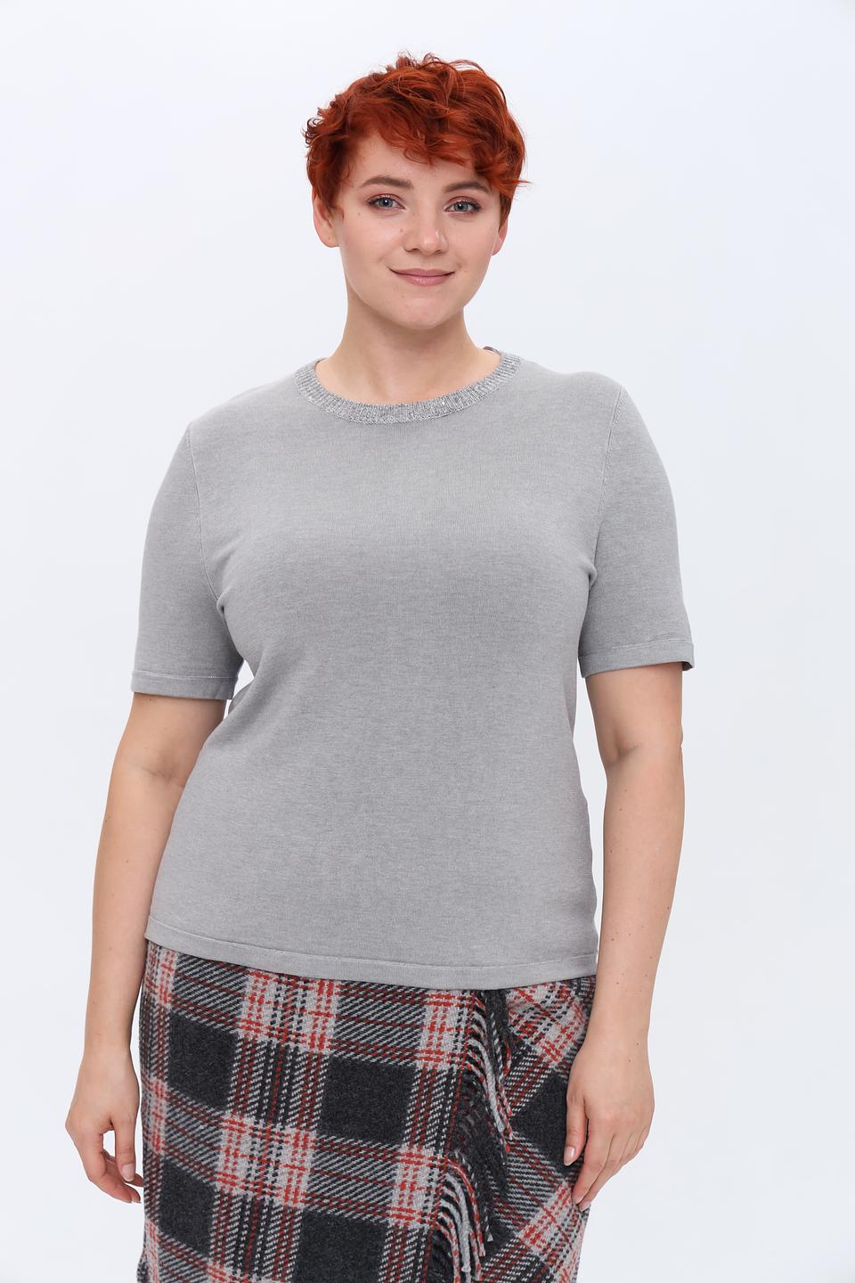 Пуловер Gerry Weber серый с отделкой