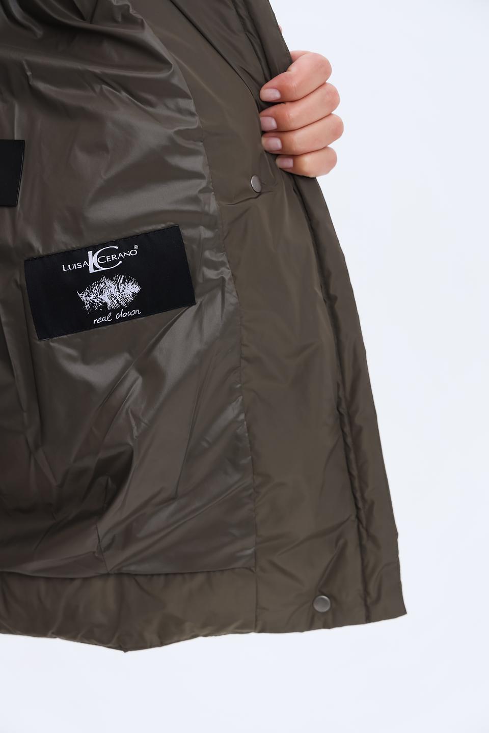 Куртка Luisa Cerano хаки с капюшоном