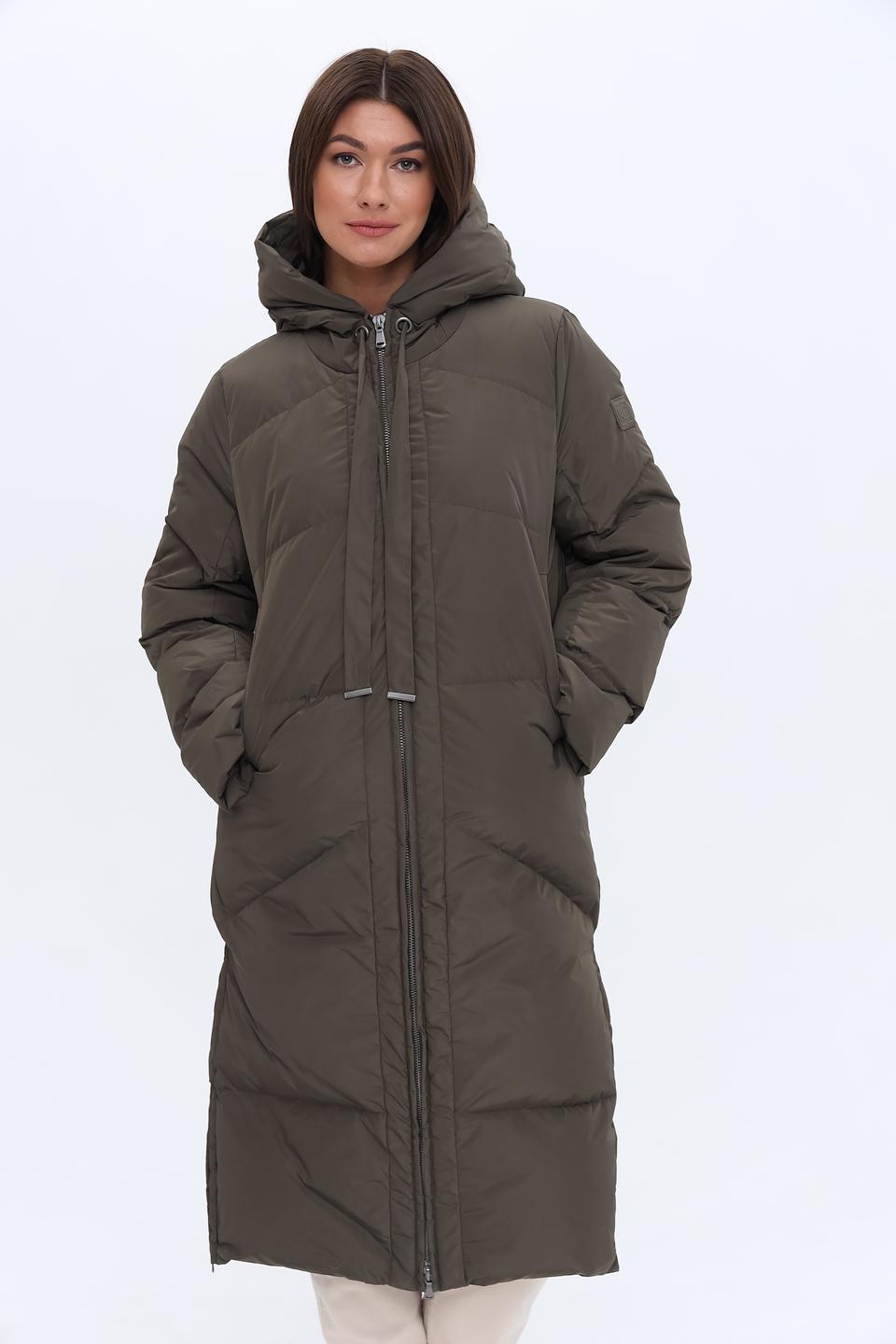 Пальто стеганое Luisa Cerano хаки