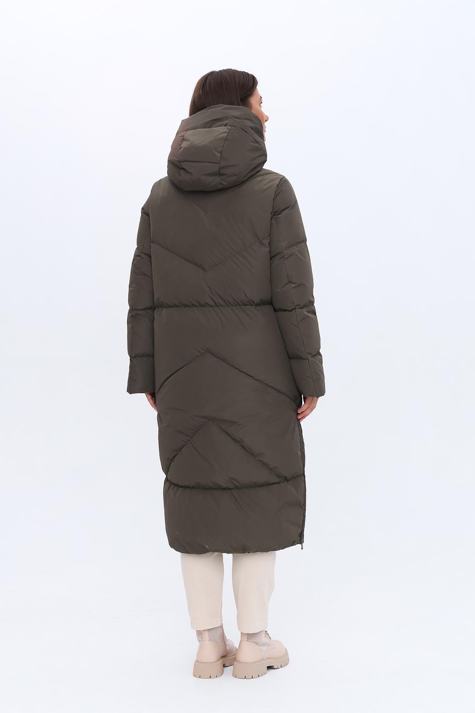 Пальто стеганое Luisa Cerano хаки