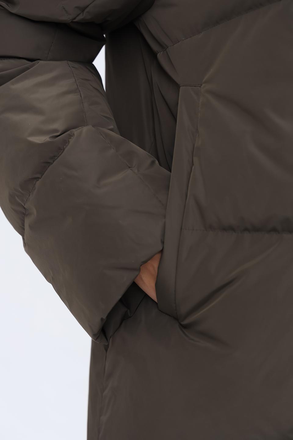 Пальто стеганое Luisa Cerano хаки