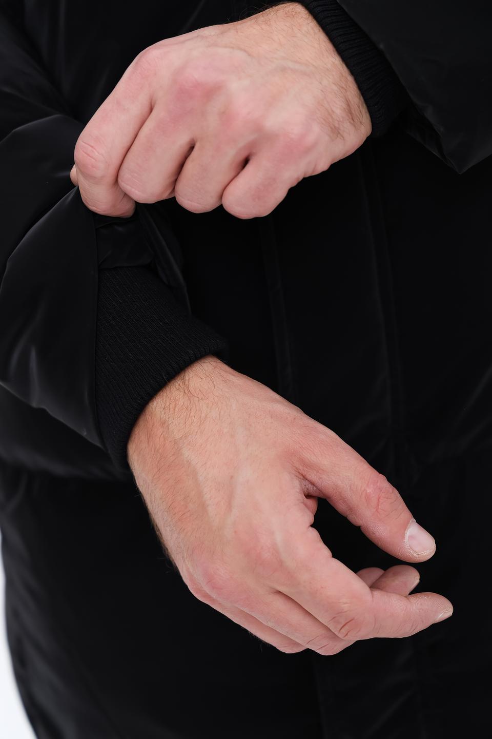 Пальто Guess стеганое чёрное