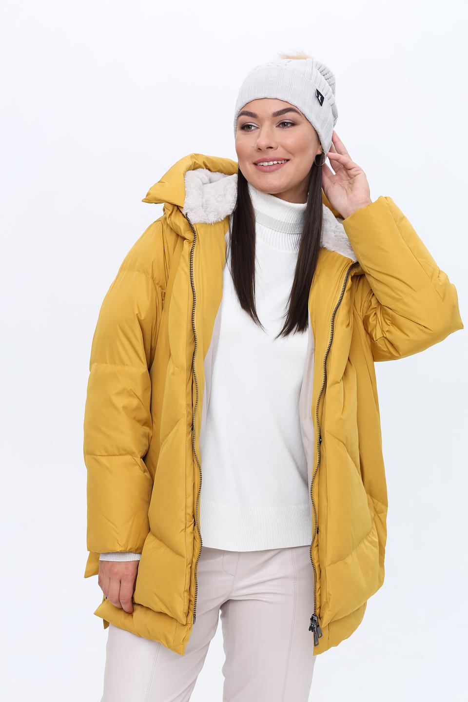 Шапка Patrizia Pepe серая с помпоном