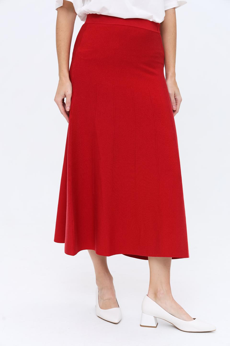 Юбка Patrizia Pepe красная миди