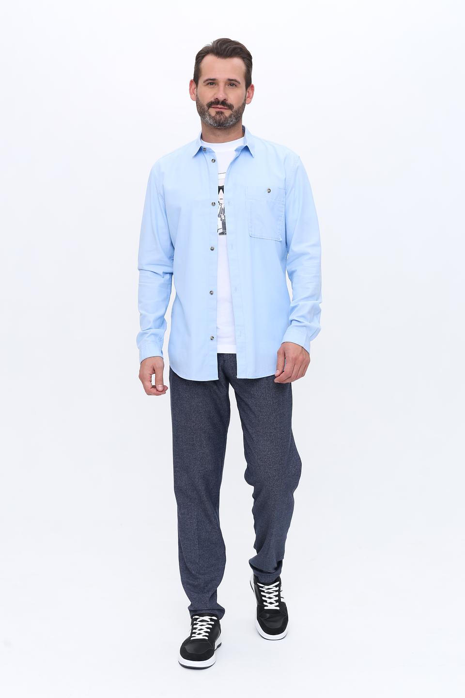 Рубашка дл Tom Tailor голубая