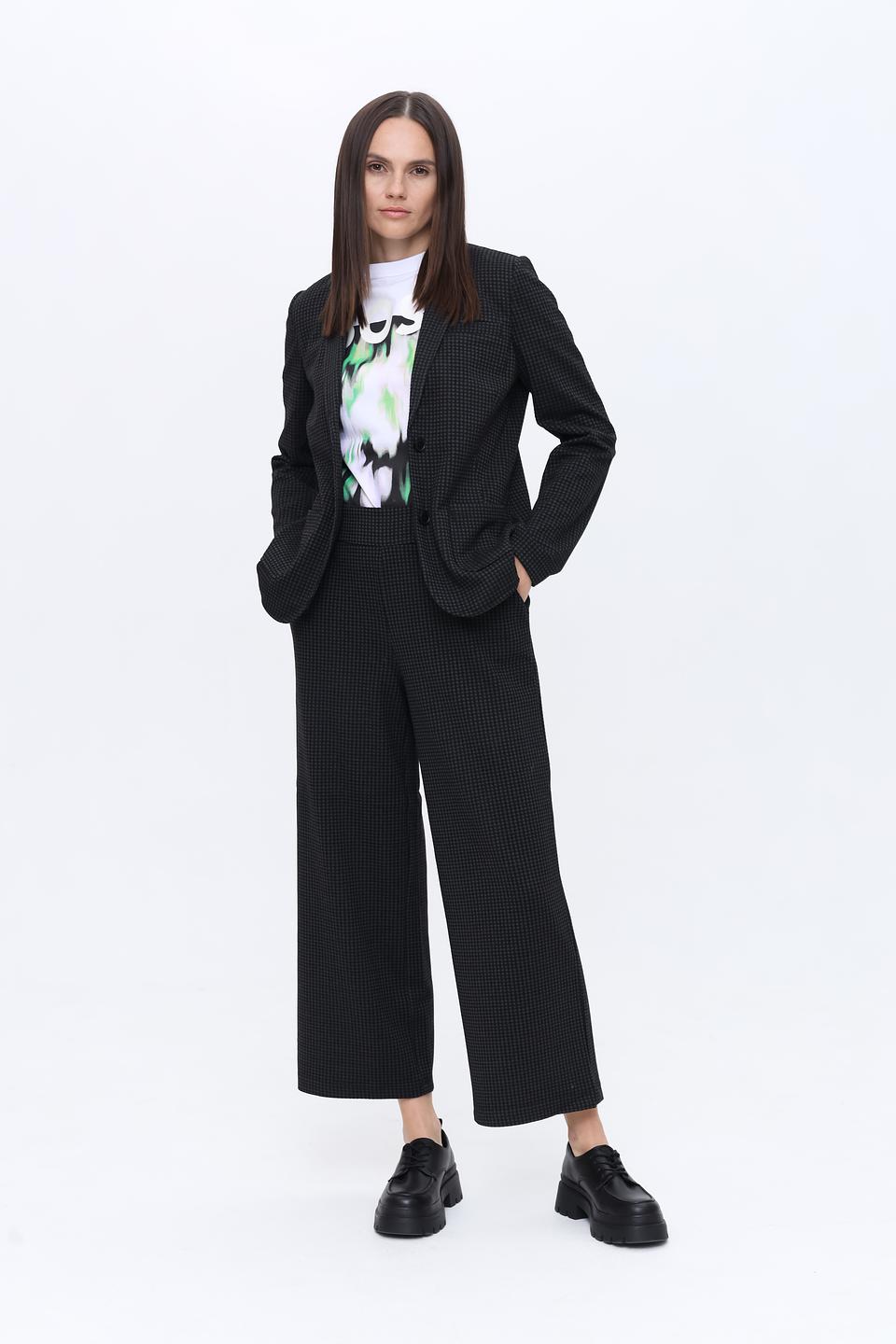 Брюки клёш Tom Tailor в клетку