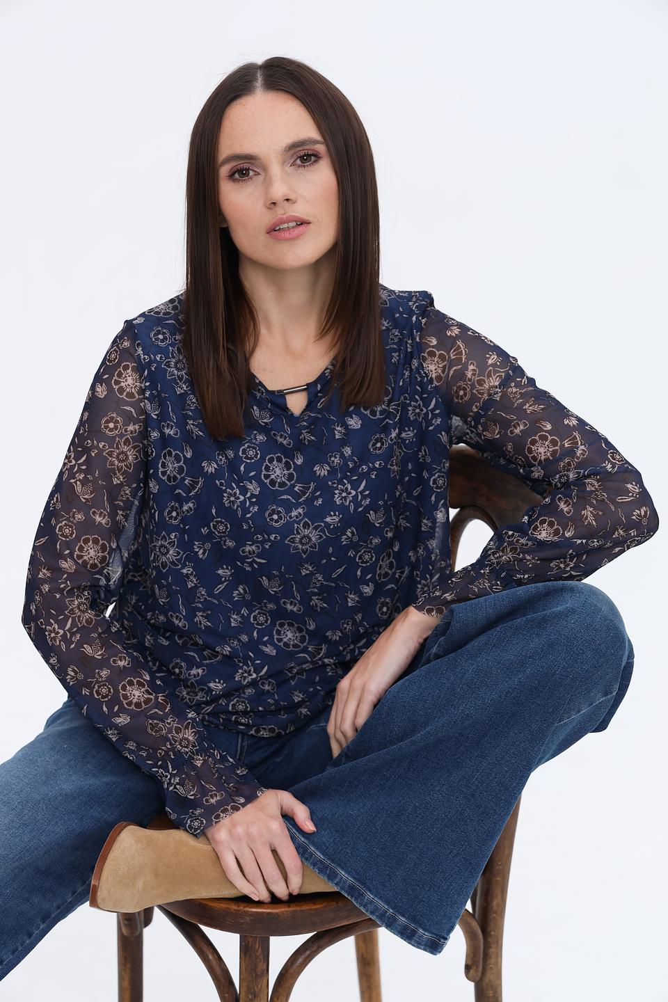 Блуза More and More с цветочным принтом
