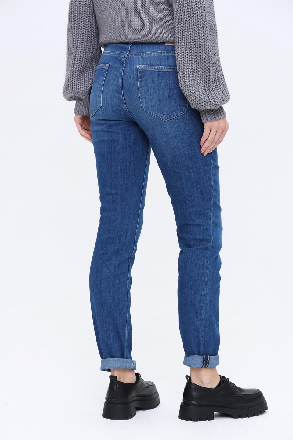 Джинсы Boss Black синие с потертостями