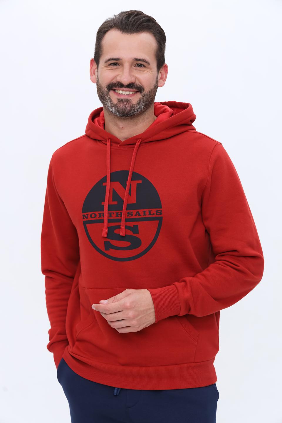 Толстовка North Sails с логотипом красный