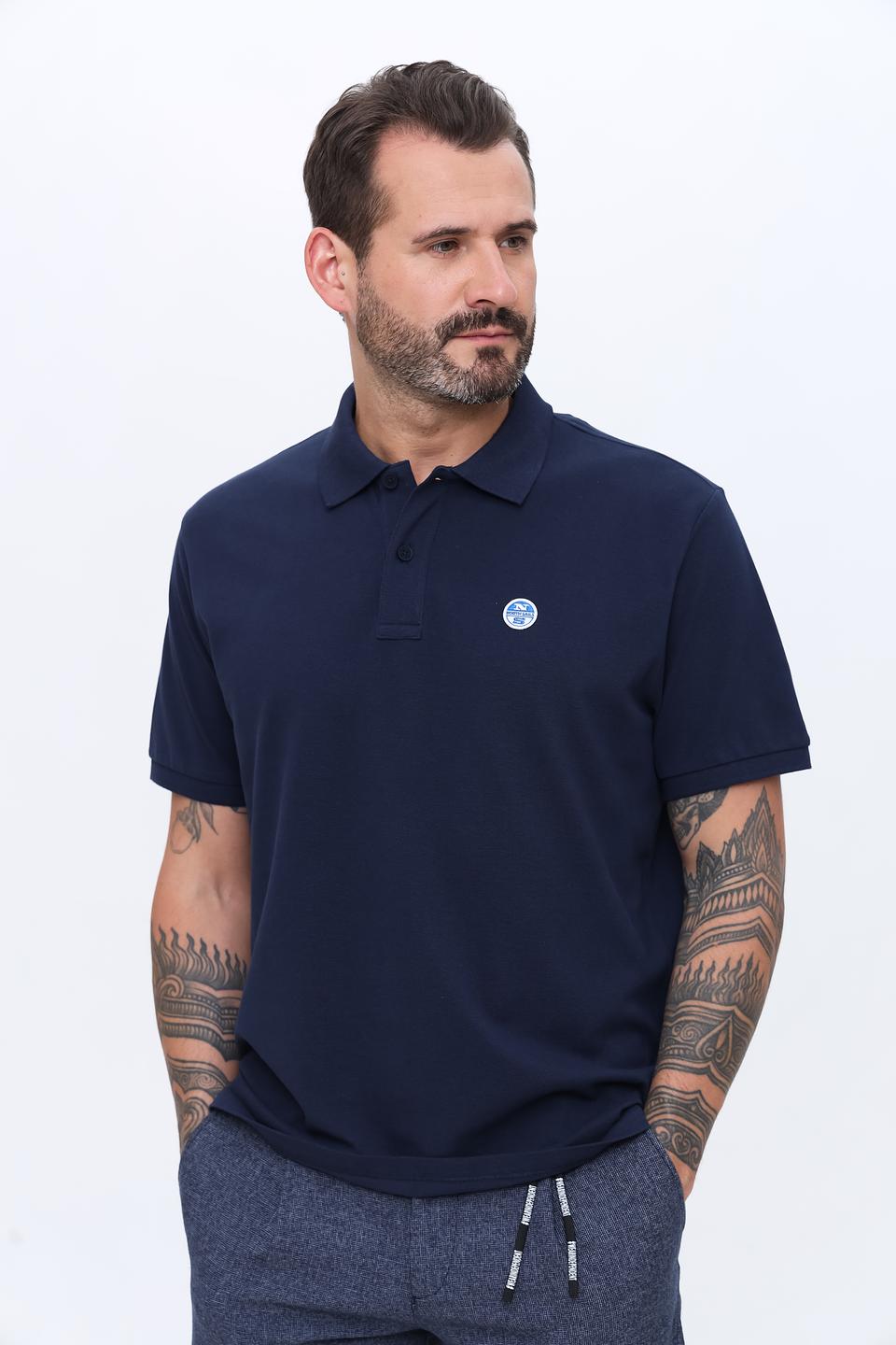 Поло North Sails муж. тёмно-синее