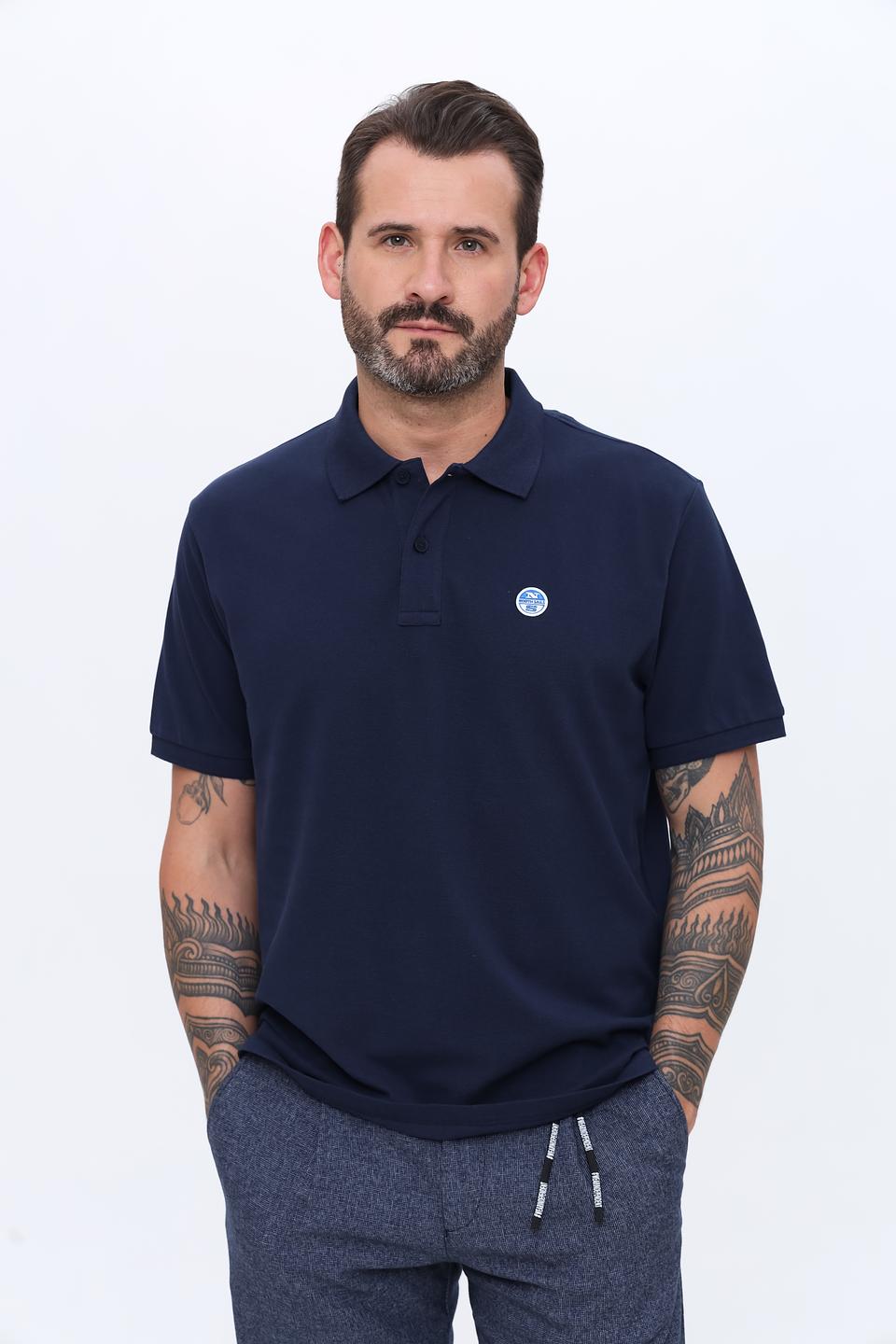 Поло North Sails муж. тёмно-синее