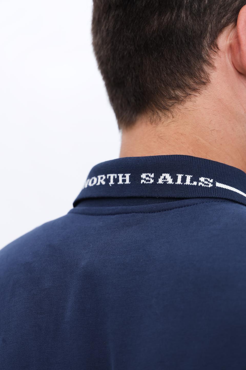 Поло North Sails с длинным рукавом синее