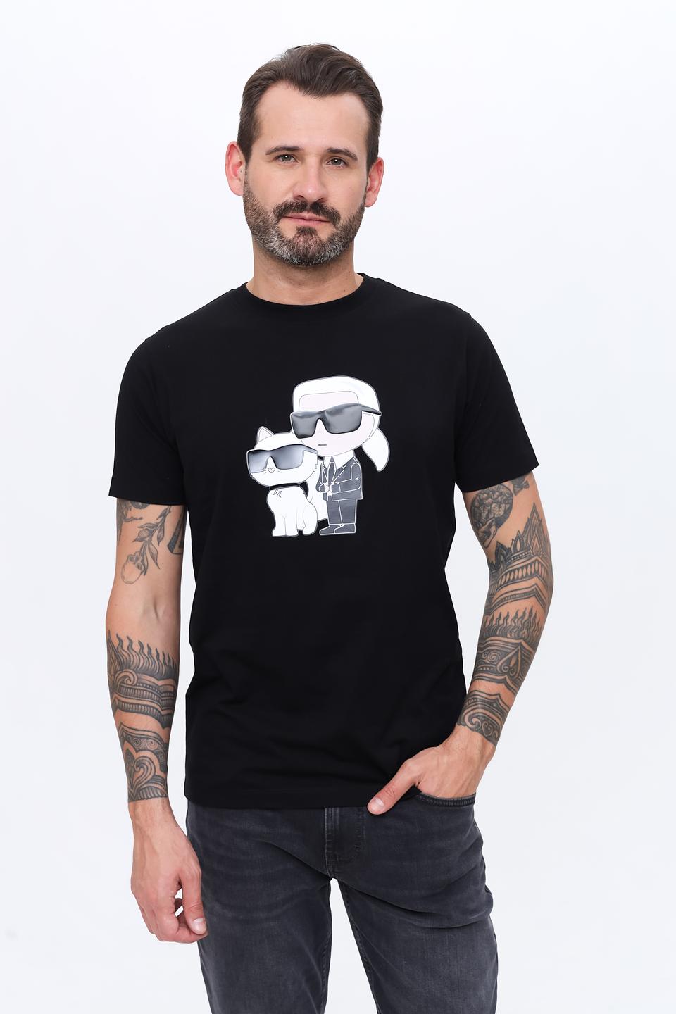 Футболка Karl Lagerfeld с принтом чёрный