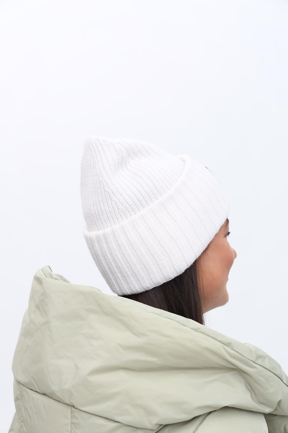 Шапка Roeckl белая с логотипом