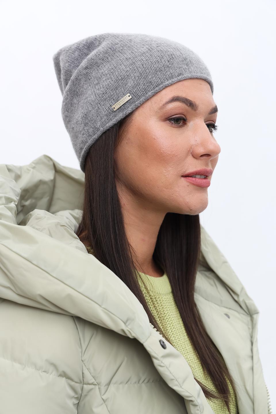 Шапка Seeberger серый меланж