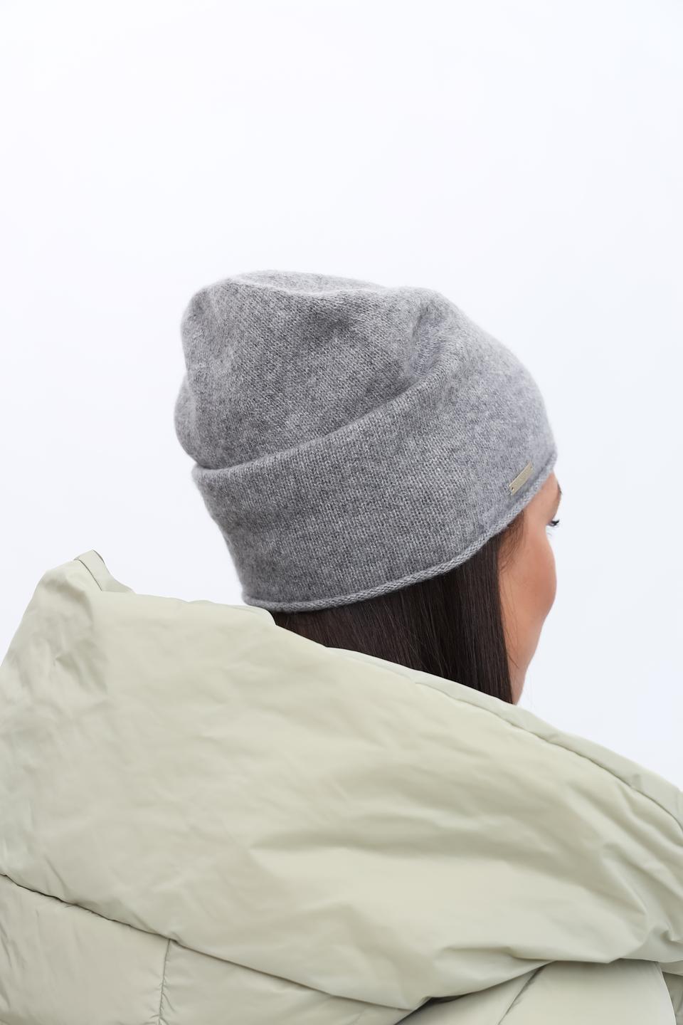 Шапка Seeberger серый меланж